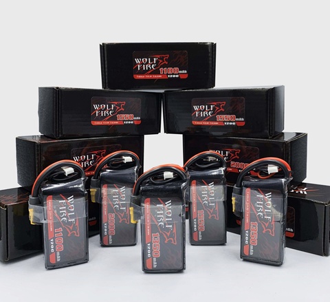 Feiyingrc – batterie Lipo, 1100/1350/1550/1800/2000mAh, 120C, 4s, 6S, 4.2V, prise XT60, FPV, Drone de course, RC, Quad, Tattu, r-line ► Photo 1/6