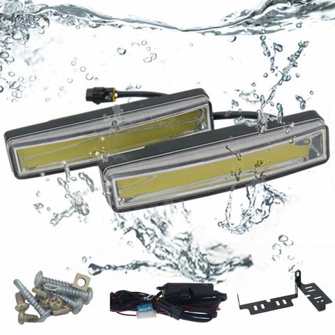 12V-24V 10W 15cm voiture COB LED DRL antibrouillard lampe diurne IP67 étanche E4 aluminium coquille accessoires 6000K Auto ► Photo 1/6