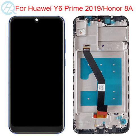 Original Honor 8A LCD pour Huawei Y6 Pro 2022 affichage avec cadre 6.09 
