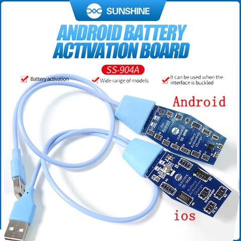 SUNSHINE – carte d'activation de batterie SS-904A, charge rapide, pour iPhone 11 Pro Max XS MAX XR X 8 7 6S et Samsung Huawei Android ► Photo 1/6