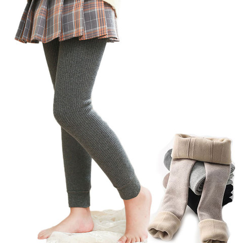2022 filles Leggings velours pantalon pour enfants hiver cachemire pantalon chaud adolescent Leggings 1-12 ans ► Photo 1/6