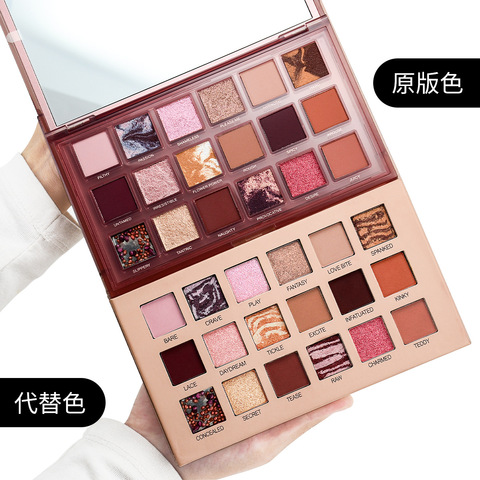 Nu vilain nu revers Rose 18 couleurs fard à paupières Palette terre couleur perle fard à paupières Palette maquillage Palette beauté ► Photo 1/6