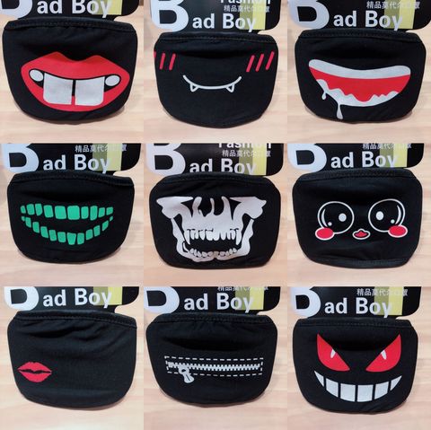 Masque de protection facial Kpop Fashion Tokyo Ghoul pour femmes et hommes, en coton, anti-poussière, avec fermeture éclair, 1 pièces ► Photo 1/6