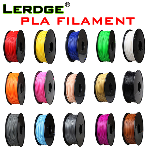 LERDGE – Filament pour impression 3d, consommable d'imprimante en PLA, fibre de carbone solide, Transparent, effet Fluo, lumière scintillante, dégradé multicolore, 1.75mm de diamètre, sous forme de bobine de 1KG ► Photo 1/6