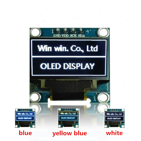 Carte écran LCD pour Arduino, nouveau module d'affichage OLED, 0.96 pouces, IIC série blanc/bleu/jaune, 128X64 I2C SSD1306 12864 ► Photo 1/5