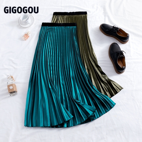 GIGOGOU – longue jupe Tutu en Tulle pour femmes, élégante, mi-longue, taille haute, ligne a, printemps été ► Photo 1/6