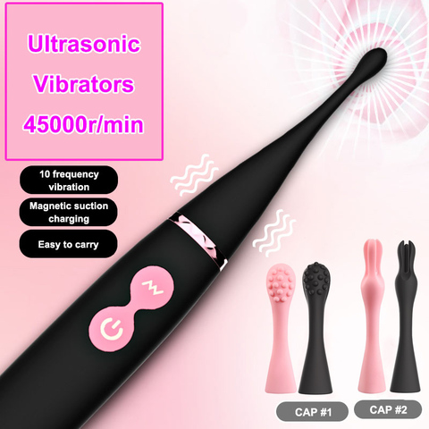 Vibrateurs ultrasoniques haute fréquence pour femmes, à écran rapide, orgasme G, stimulateur de Clitoris, masseur de mamelon clipsé, jouets sexuels ► Photo 1/6