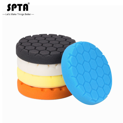 SPTA 5 pouces (125mm) buff Pad recharge pour râpe à pied kit Pour polisseur de voiture Pack de 5 pièces-Professionnel Qualité Pack De 5 pièces ► Photo 1/1