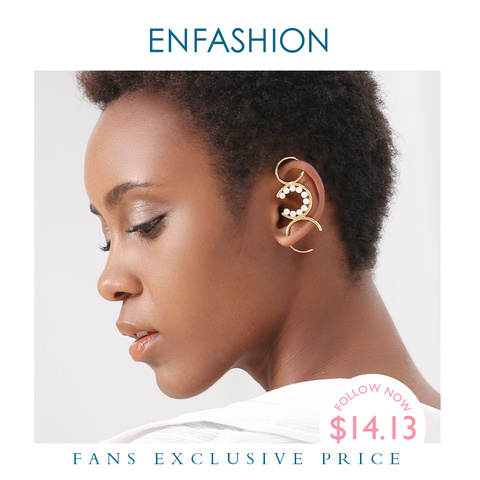 ENFASHION-boucles d'oreilles à clous pour femmes, en forme de C, couleur or, Punk, minimalistes, bijoux à la mode, pour le nouvel an, 2022 ► Photo 1/6