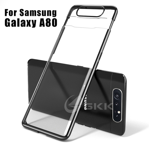 Coque de téléphone Samsung Galaxy A80, étui de luxe, Transparent, résistant aux chocs, couverture rigide ► Photo 1/6