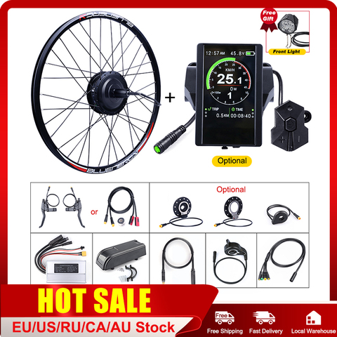 Ebike moyeu de roues arrières kits de moteurs DC Cassette Volant E-vélo Bafang 36 V 250 W moyeu de vélo électrique Drive kits de moteurs DC Changement De Vitesse ► Photo 1/6