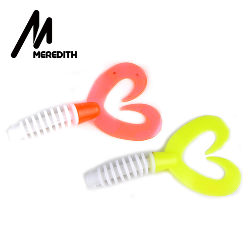 MEREDITH – lot d'appâts souples en plastique pour la pêche, pack de leurres pour attraper des poissons, matériel pour pêcher des brochets et des prédateurs, matériel pour pêcher des aloses, 9cm, 5.8g, 8 pièces ► Photo 1/5