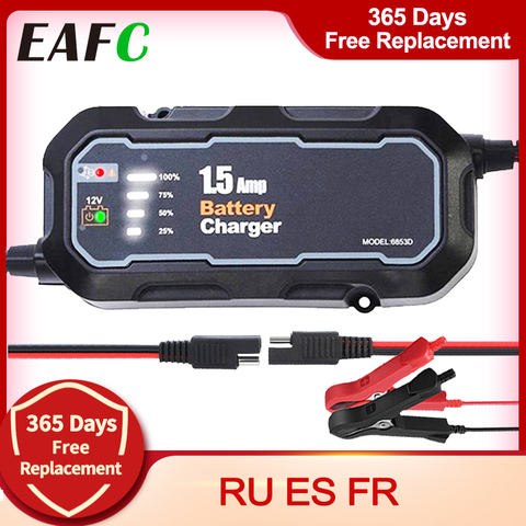 1500mA Moto Batterie Chargeur De Batterie Automatique Outil de Chargement Mainteneur pour Voiture Moto Chargeur avec LED ► Photo 1/6