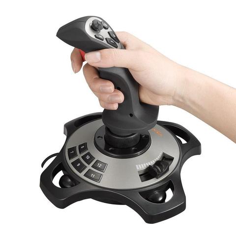 Contrôleur de manette de jeu de simulateur de vol PXN-2113 pour PC/ordinateur de bureau, accessoires de contrôleur de jeu de Vibration d'avion ► Photo 1/6