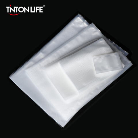 Tintonlife 100 pcs/lot sacs sous vide pour alimentaire scellant sous vide Machine à emballer sac de stockage des aliments avec du matériel de qualité alimentaire ► Photo 1/6