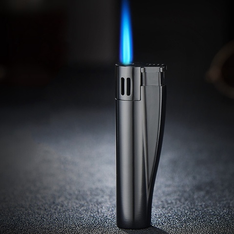 Chalumeau, allume cigare Portable, Portable et créatif, briquet au gaz, flamme bleue ► Photo 1/6