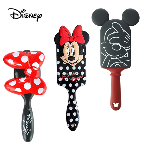 Princesse Disney Alice 3D, peigne à dessin animé Mickey Minnie Mouse, brosse à cheveux pour enfants, cadeau de noël ► Photo 1/6