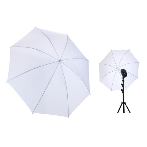 Parapluie blanc souple, diffuseur de parapluie, caméra Durable, translucide, flash de Studio Photo, 43 pouces, 40 pouces, 102cm, X CD05 ► Photo 1/6