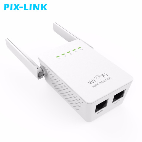 Nouveau WIFI Répéteur Routeur 300 M Double Antennes Signal Booster Sans Fil-N wi fi Répéteur 802.11N/B/G Réseau Roteador Wifi UE plug ► Photo 1/6