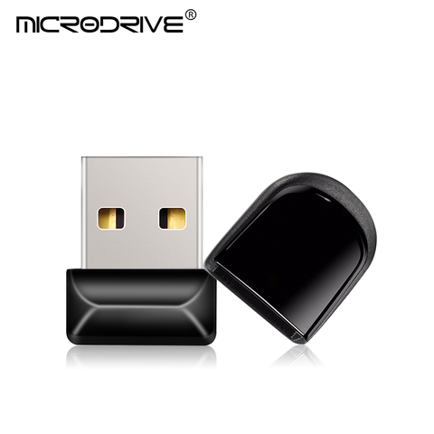 Mini clé USB 2.0 noire, support à mémoire de 8GB 16GB 32GB 64GB 128GB, lecteur Flash, petit disque U, meilleur cadeau ► Photo 1/6