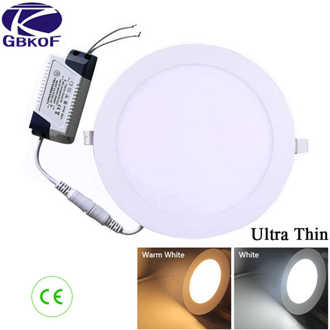 1 pièces Dimmable LED panneau lumineux 3W 6W 9W 12W 15W 25W encastré plafond LED Downlight intérieur Spot lumière AC110V 220V pilote inclus ► Photo 1/6