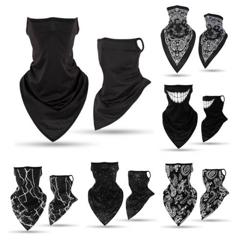 Multi-fonction visage cou guêtre cagoule Bandana visage Tube cou guêtre bandeau écharpe chapeaux coupe-vent Bandana casquette ► Photo 1/6