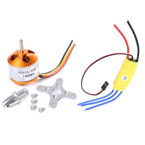 Moteur sans balais XXD HW A2212 930kv 1000kv 1400kv 2200kv A2208 2600kv avec contrôleur de vitesse ESC HW 30A pour Drone RC ► Photo 1/6