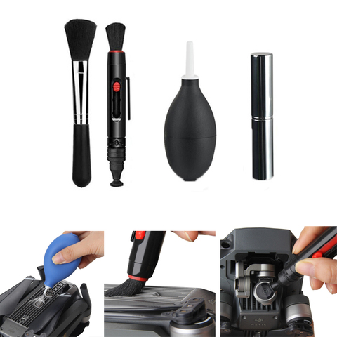 Ensemble d'outils de nettoyage de Drone 9 en 1, brosse à cardan d'objectif pour DJI Mavic pro Air Spark phantom 3 4 4pro mavic 2 pro zoom Drone osmo pocket ► Photo 1/6