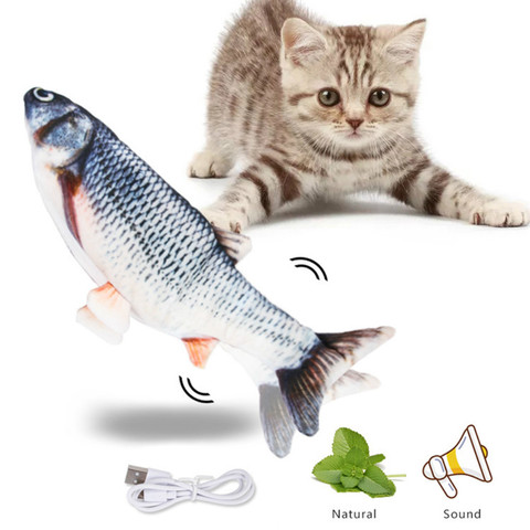 Jouet électronique en forme de poisson pour chien et chat, accessoire de Simulation avec chargeur USB électrique, pour chien et chat, pour jouer, mordre, mastiquer, dropshipping, livraison directe ► Photo 1/6