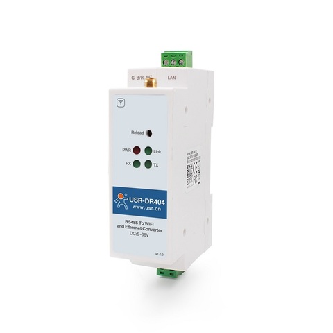 Din-rail – convertisseur de serveur Standard, Wi-Fi série RS485 vers TCP/IP, dispositif Ethernet, qualité industrielle, USR-DR404 ► Photo 1/1