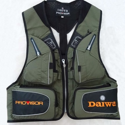 Livraison gratuite gilet de pêche hommes en plein air multi-poche vêtements de pêche homme gilet salopette porter des gilets de photographie ► Photo 1/2