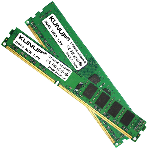 KUNUP – barrette de RAM DDR3 REG ECC, module de mémoire vive, capacité 2 go 4 go 8 go, fréquence d'horloge 1333/1600MHZ, nouveau dimm, broches 240pin, compatible avec AMD/intel ► Photo 1/6