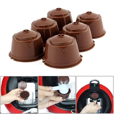 1 PIÈCES Machine À Café Capsule Réutilisable Filtre à Café Pour Nescafé Rechargeable Porte-Gobelet À Café Pod Crépine Pour Dolce Gusto ► Photo 1/6