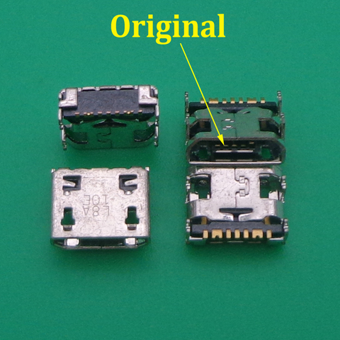 Connecteur de prise micro mini usb, 10 pièces, pour samsung Galaxy G355 G313 A8 A8000 A8009 J1 J120 J210F C3590 ► Photo 1/2