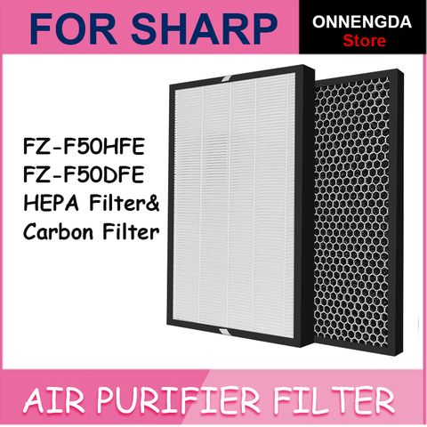 Filtre de remplacement pour purificateur d'air, filtre à charbon HEPA, pour Sharp FZ-F50DFE FP-J40 FP-JM40 FP-G50 FP-GM50 FZ-F50HFE ► Photo 1/4