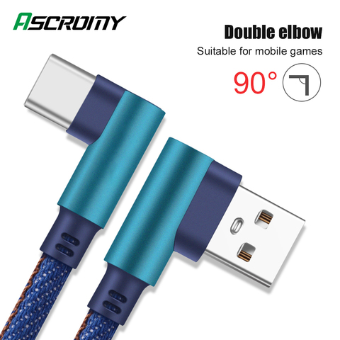 USB Type c câble de charge rapide USB c type-c cordon de données pour Samsung S9 S8 Huawei p30 pro Xiaomi mi9 Redmi note7 câble de téléphone portable ► Photo 1/6