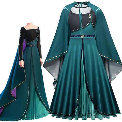 Robe de princesse Elsa pour filles, Costume de carnaval reine des neiges 2 Anna, vêtements de fête pour enfants ► Photo 1/6