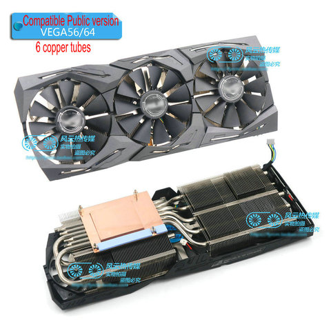 Nouveau Original pour Compatible Version publique RX VEGA64 VEGA56 RADENO VII RTX2080Ti RTX2080 carte graphique radiateur refroidisseur ► Photo 1/6