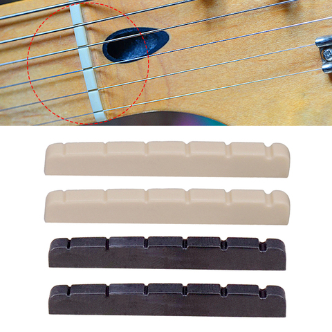 2 pièces 6 cordes guitare électrique écrou selle pour ST TL Style guitare accessoires de remplacement ► Photo 1/6