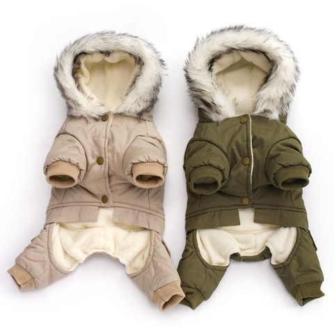 Vêtements pour chiens hiver bouledogue français vêtements pour petit chien coton rembourré tenue chaude manteau veste pour Chihuahua vêtements pour animaux de compagnie ► Photo 1/6