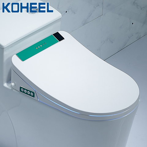 KOHEEL – siège de toilette Intelligent, allongé, électrique, LCD, couverture de Bidet, chauffant, lumière Led, 3 couleurs ► Photo 1/6