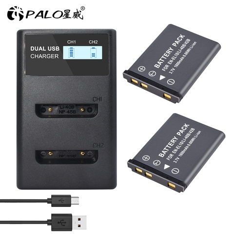 PALO1800mAh EN-EL-10/LI-40B/42B batterie Li-ion 3.7V pour appareil photo numérique Nikon S220 S225 S3000 S5100 S4000 S520 etc. ► Photo 1/6