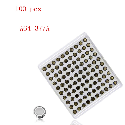 2022 nouveau 100 pièces SR626SW pile AG4 377 LR626 1.55V pile bouton alcaline adapté pour Watc ► Photo 1/4