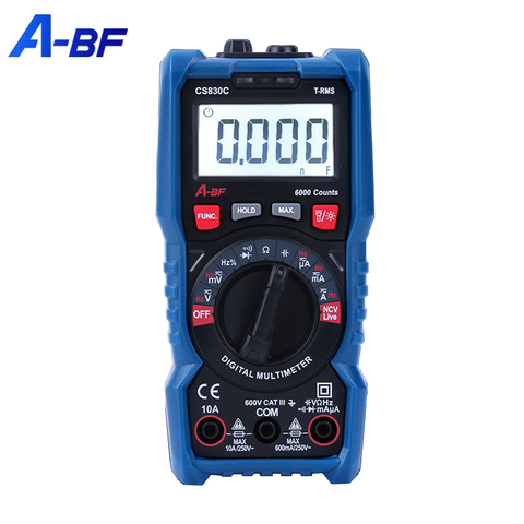 Multimètre portatif de A-BF courant alternatif vrai RMS Intelligent petit mètre de courant de tension ► Photo 1/6