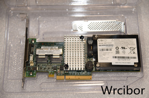 Carte contrôleur LSI MegaRAID SAS 9260-8i LSI00198, 8 ports, 512 mo de Cache SFF8087 6 go RAID0.1.5 PCI-E 2.0 X8 ► Photo 1/6