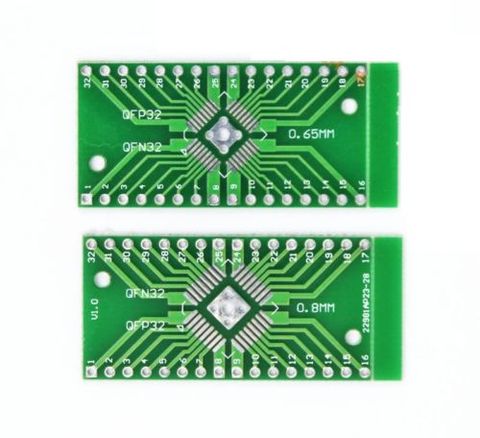 10 pièces TQFP/LQFP/EQFP/QFP32 0.8mm à DIP32 adaptateur carte PCB convertisseur SMD ► Photo 1/4