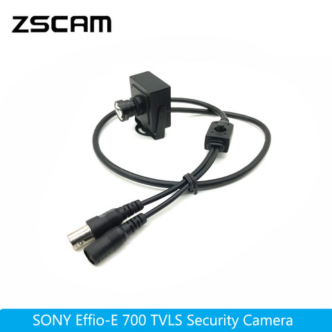 Mini caméra CCTV haute résolution pour voiture, nouvel arrivage, Sony CCD effio-e 700TVL, lentille 25mm, boîte de sécurité couleur filaire ► Photo 1/6