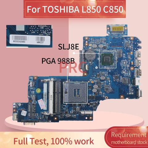 Carte mère pour ordinateur TOSHIBA l000043480, carte mère pour ordinateur portable TOSHIBA L850 C850 H000043480 SLJ8E DDR3 ► Photo 1/6