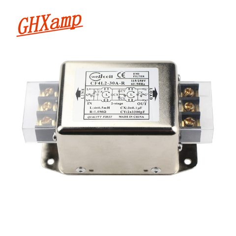 Ghxamp EMI filtre carte d'alimentation 10A 20A 30A amélioré EMI bornier filtre pour amplificateur Audio Anti-interférence 1PC ► Photo 1/6