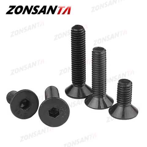 Zonnada – vis à tête hexagonale en acier au carbone, bricolage, M2 M2.5 M3 M4 M5 M6 Din7991 ► Photo 1/6